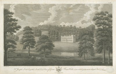Great Barr Hall: gravering, nd [1762-1802] af Stebbing Shaw