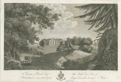 Hamstead Hall: gravering, nd [1762-1802] (tryk) af Stebbing Shaw