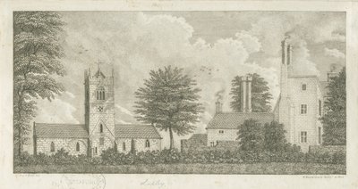 Lapley Church: gravering af Stebbing Shaw