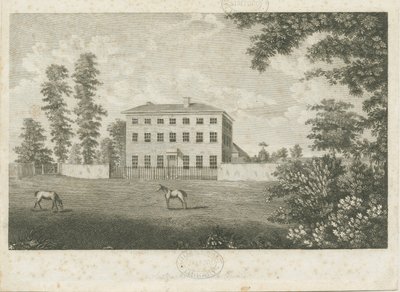 Lille Onn Hall: streggravering, nd [1762-1802] af Stebbing Shaw