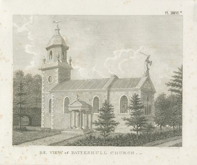 Patshull Church: gravering, nd [1762-1802] af Stebbing Shaw