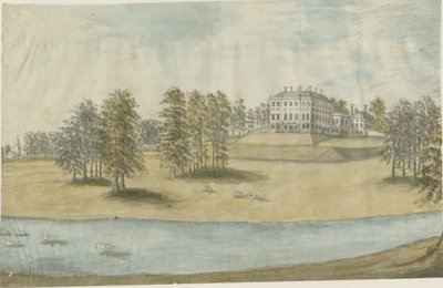 Patshull House: akvarelmaleri og [1790