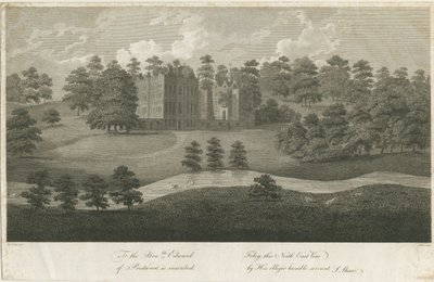 Prestwood Hall: gravering, nd [1762-1802] (tryk) af Stebbing Shaw