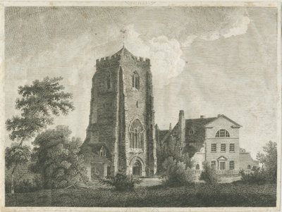 Ranton Abbey [Priory]: gravering og [slutningen af det 18. århundrede] (tryk) af Stebbing Shaw
