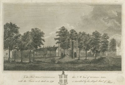 Rushall Slot/Hall: gravering af Stebbing Shaw