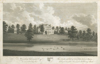 Shenstone - Little Aston Hall: gravering, nd [1762-1798] (tryk) af Stebbing Shaw