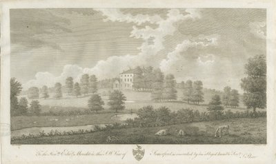 Somerford Hall: gravering, nd [1762-1802] (tryk) af Stebbing Shaw