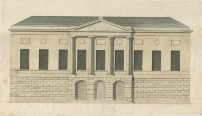 Stafford - County Gaol: akvarelmaleri, ndc 1794] (maleri) af Stebbing Shaw