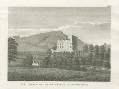Stourton Castle og Kinver Edge: gravering, nd [1799] (tryk) af Stebbing Shaw