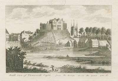 Tamworth Castle: gravering af Stebbing Shaw