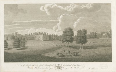 Weston-under-Lizard - Hall: gravering, nd [1762-1802] (tryk) af Stebbing Shaw