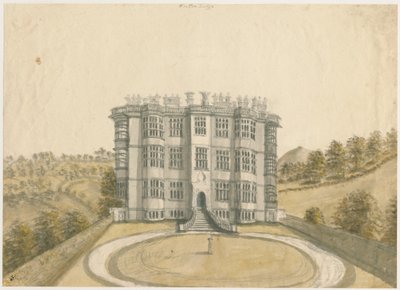 Wootton Lodge: vandfarvemaleri, nd [1794] af Stebbing Shaw