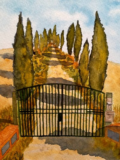 Toscana - Asciano af Steegs Art Karin