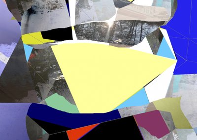 Abstrakt sollys-collage af Stefan Fransson