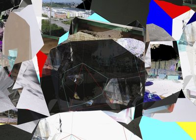 Geometrisk bycollage af Stefan Fransson