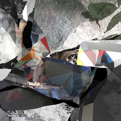 Geometrisk naturcollage af Stefan Fransson