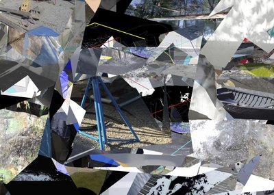 Geometrisk bycollage af Stefan Fransson