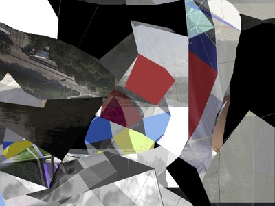 Moderne abstrakt collage af Stefan Fransson
