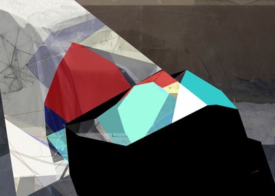 Livlig geometrisk komposition af Stefan Fransson