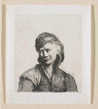 Buste af en kosak af Stefan Juliusz Norblin de la Gourdaine