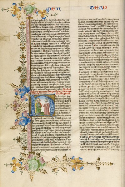 Indledende H: Moses taler til israelitterne af Stefan Lochner