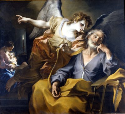 The Dream of Joseph Maleri af Stefano Maria dit Legnanino (1660-1715) 1708 Museo Civico, Novara, Italien (pse1471) af Stefano Maria Legnani