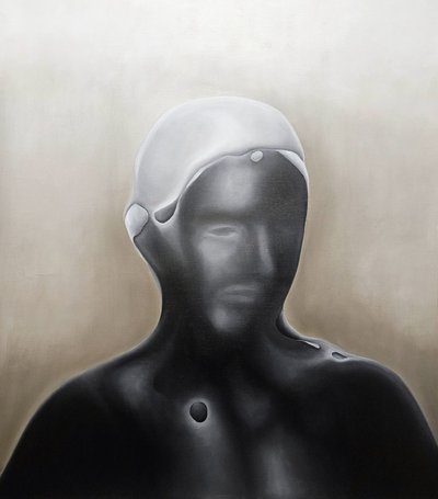 Abstrakt mørk figur af Stefano Mazzolini