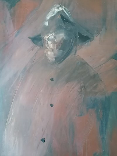 Mystisk hætteklædt figur af Stefano Mazzolini