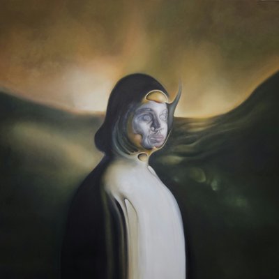 Mystisk surrealistisk portræt af Stefano Mazzolini