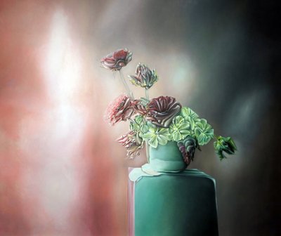 Surrealistisk blomsterstilleben af Stefano Mazzolini