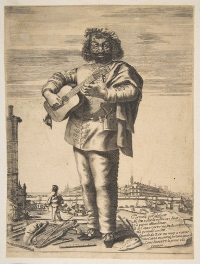 Carlo Cantu kaldet Buffetto, 1646. Skabere: Stefano della Bella, Jean Couvay. af Stefano della Bella, Jean Couvay