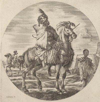 En sort rytter. af Stefano della Bella