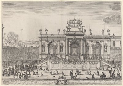Alter for Corpus Christi Day, sandsynligvis 1648. af Stefano della Bella