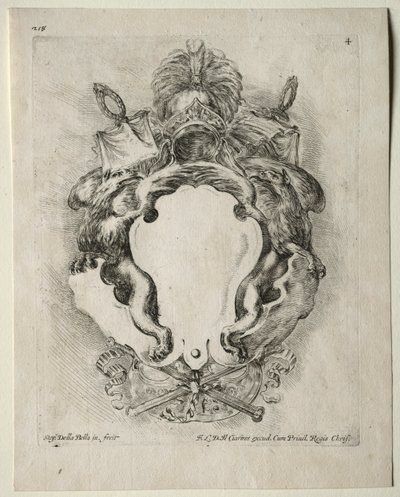 Samling af forskellige caprices og nye designs af kartoucher og ornamenter: nr. 4. af Stefano della Bella