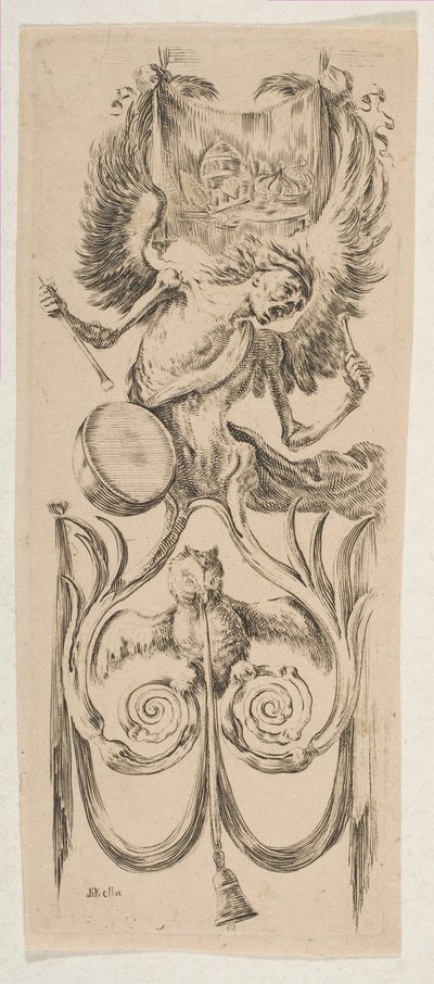Døden slår en tromme, ca. 1653. af Stefano della Bella