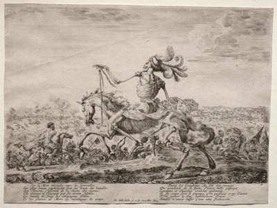 Døden på slagmarken af Stefano della Bella