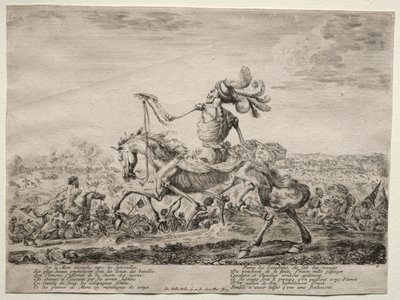 Døden på slagmarken, 1646-1647. af Stefano della Bella