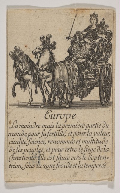 Europa, 1644. af Stefano della Bella
