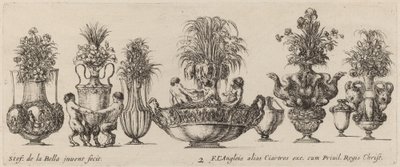Fantastiske vaser, sandsynligvis 1646. af Stefano della Bella