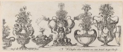 Fantastiske vaser, sandsynligvis 1646. af Stefano della Bella