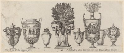 Fantastiske vaser, sandsynligvis 1646. af Stefano della Bella