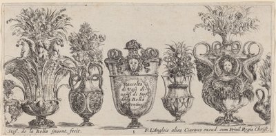 Fantastiske vaser, sandsynligvis 1646. af Stefano della Bella