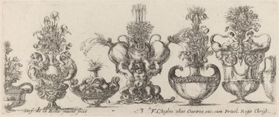 Fantastiske vaser, sandsynligvis 1646. af Stefano della Bella