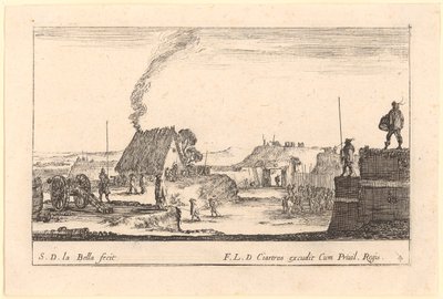 Fæstningsanlæg, blad 4 i serien «Forskellige militære capriccier» af Stefano della Bella