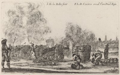 Affyring af kanonerne, ca. 1641. af Stefano della Bella