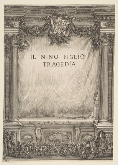 Frontispice til Il Nino Son, 1655. af Stefano della Bella