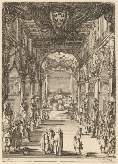 Prins Francesco de Medicis begravelse af Stefano della Bella