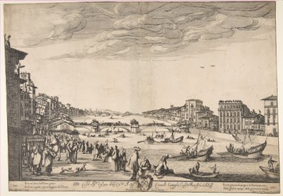 Broens spil, Pisa, 1634. af Stefano della Bella