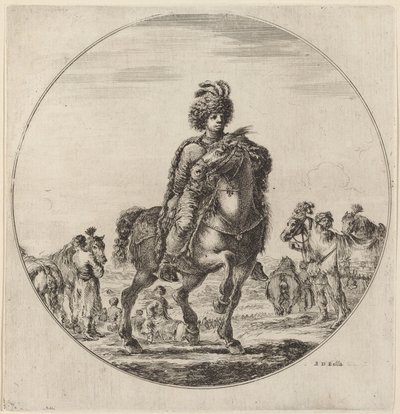 Ungarsk Cavalier. af Stefano della Bella