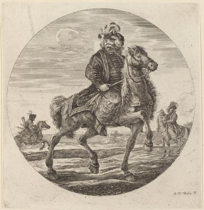 Ungarsk Cavalier af Stefano della Bella